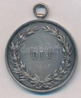 1896. "Nagybecskereki Kerékpáregylet 1896" Ag díjérem, peremen fémjel és gyártói jelzés. S...