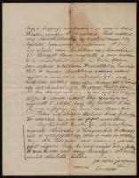 1911 Turzófüred grafikus levélpapíron írt levél