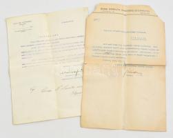 1918,19 Budai és Pesti Izraelita Hitközség egy-egy dokumentuma