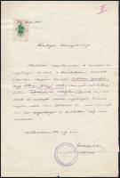 1938 Mezőkeresztesi rabbi által aláírt igazolás