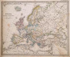 1873 Stieler iskolai atlasza. 1 térkép hiánnyal