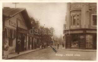 Ruttka, Vrútky; Hlavná ulica / Fő uca, William Gross üzlete / main street, shops. photo