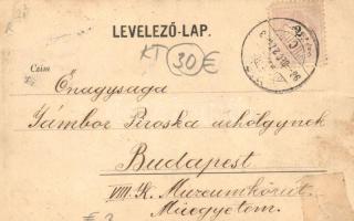 1898 Komárom, Komárno; látkép, Református templom / general view, church (r)