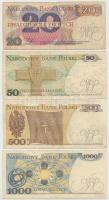 Lengyelország 1982-1988. 20Zl-2000Zl (5xklf) + Német megszállás 1940. 100Zl T:III 
Poland 1982-1988...