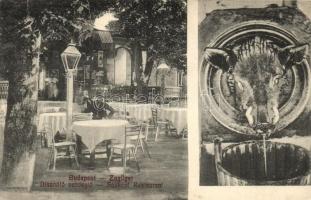 Budapest XII. Zugliget, Disznófő vendéglő, étterem, kert (EK)