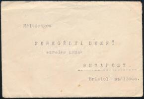 1923 Hardy Kálmán sorhajóhadnagynak (később vezérfőkapitány), a kormányzó szárnysegédjének (Horthy M...