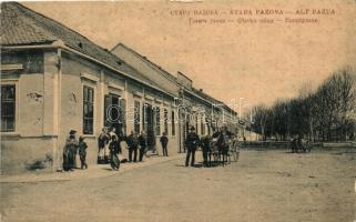 Ópazova, Stara Pazova; Glavna ulica / Hauptgasse / Fő utca, üzletek. 923. / main street, shops (fl)