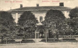 Hadikfalva, Dornesti (Bukovina, Bukowina); Bahnstation / vasútállomás / railway station (EB)