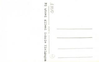 ~1950 Kisláng, Fő utcai állami iskola. photo