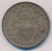 1938. 5P Ag "Szent István" T:2 patina
Adamo P8.1
