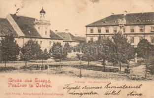 1899 Eszék, Osijek, Esseg; Festung, Die Hauptwache / Vár őrség, rendőrség. Georg Knittel kiadása / fortress, police station, main guard station (EK)