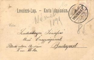 1899 Eszék, Osijek, Esseg; Festung, Die Hauptwache /  Vár őrség, rendőrség. Georg Knittel kiadása / ...