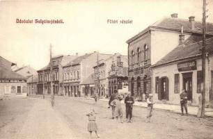 Salgótarján, Fő tér, Czirbesz Samu vendéglője, Friedler Ármin, Tóth Béla és Biheller Jakab üzlete, Bútor raktár