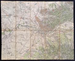 cca 1891-1914 8 db erdélyi katonai térkép, 2 vászonon, Nagyvárad (2 db), Al-Duna (2 térkép összeraga...