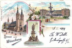 1899 Würzburg railway station litho (EB)