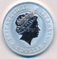Ausztrália 2015. 1$ Ag "II. Erzsébet / Ausztrál tölcsérhálós pók" (1oz/0.999) T:BU Austral...