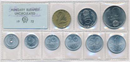 1972. 2f-10Ft (9xklf) érmés forgalmi sor fóliatokban T:1 Adamo FO5