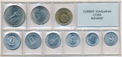 1973. 2f-10Ft (9xklf) érmés forgalmi sor fóliatokban T:1 Adamo FO6