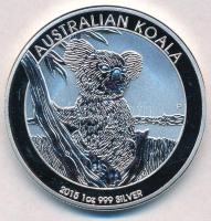 Ausztrália 2015. 1$ Ag "Ausztrál koala" (1oz/0.999) T:BU Australia  2015. 1 Dollar Ag "Australian Koala" (1oz/0.999) C:BU