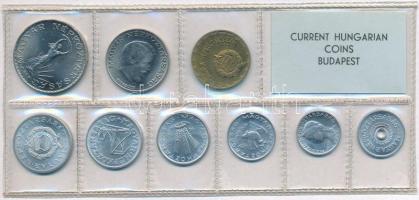 1974. 2f-10Ft (9xklf) érmés forgalmi sor fóliatokban T:1 Adamo FO7