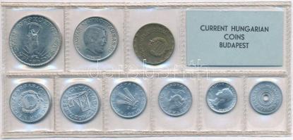 1975. 2f-10Ft (9xklf) érmés forgalmi sor fóliatokban T:1 Adamo FO8