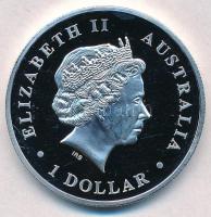 Ausztrália 2015. 1$ Ag "II. Erzsébet / Ausztrál Krokodil" (1oz/0.999) T:PP Australia 2015....