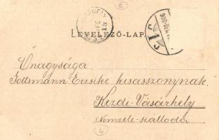 1900 Csernátfalu, Cernatu (Négyfalu, Sacele); Csendőrlaktanya. Julius Müller / gendarme barracks