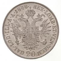 Ausztria 1848A 20kr Ag "I. Ferdinánd" T:1- 
Austria 1848A 20 Kreuzer Ag "Ferdinand I...