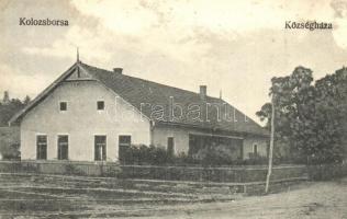 Kolozsborsa, Borsa; Községháza / town hall (felszíni sérülés / surface damage)