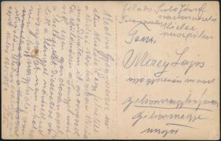 1915 Kielce, vöröskeresztes kórház, fotólap, postán megküldve, 9×14 cm