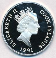 Cook-szigetek 1991. 50$ Ag "Európai dámvad" T:PP
Cook Islands 1991. 50 Dollars "Fall...