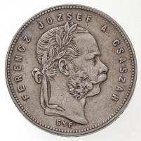 1868GYF 1Ft Ag Ferenc József / Angyalos címer Gyulafehérvár T:2 k.  Hungary 1868GYF 1 Forint Ag Franz Joseph Alba Iulia C:XF scratch Adamo M15