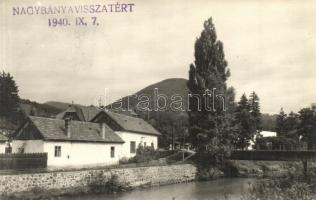 1940 Nagybánya, Baia Mare; photo, Visszatért So. Stpl