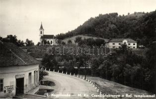 Nagyilonda, Ileanda; M. kir. csendőrlaktanya, református templom, Glück Izráelné üzlete / gendarme barracks, Calvinist church, shop