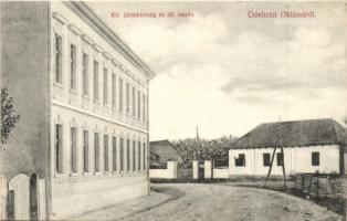 Oklánd, Homoródoklánd, Ocland; Kir. Járásbíróság és állami iskola / court, school