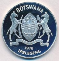 Botswana 1978. 5P Ag "Nyársas antilop" T:PP
Botswana 1978. 5 Pula Ag "Gemsbok" ...