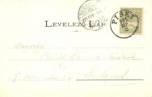 1905 Piski Petrozsény, Simeria-Petrosani; vasútvonal. Adler fényirda / railway line / Eisenbahnlinie