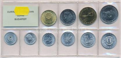 1988. 2f-20Ft (10xklf) érmés forgalmi sor fóliatokban T:1 Adamo FO21
