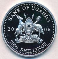 Uganda 2006. 2000Sh Ag "A labdarúgás halhatatlanjainak csarnoka - Olaszország 2000-es évek / Fr...