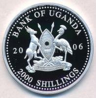 Uganda 2006. 2000Sh Ag "A labdarúgás halhatatlanjainak csarnoka - Hollandia 1990-es évek / Rona...