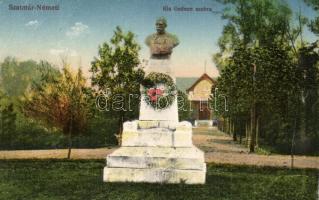 Szatmárnémeti, Szatmár, Satu Mare; Kis Gedeon szobor a Kossuth kertben / statue (EB)