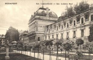 Budapest II. Szent Lukács fürdő - 5 db régi városképes lap