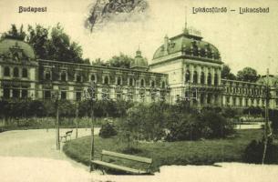 Budapest II. Szent Lukács fürdő - 5 db régi városképes lap