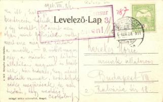 Teke, Tekendorf, Teaca; Fő tér, Schupiter János kiadása / main square + Zensur