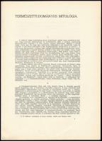 Hamvas Béla: Természettudományi mitológia. Különlenyomat a Debreceni Szemléből. Debrecen, 1934, Váro...