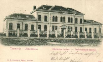 1903 Temesvár, Timisoara; Józsefváros, Siketnéma intézet / Iosefin, deaf-mute institute