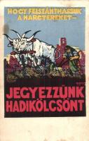 Hogy felszánthassuk a harctereket, jegyezzünk hadikölcsönt! / WWI Hungarian military loan propaganda s: Haranghy + K.u.K. Feldpostamt Unter-Gruppe III/c (fl)