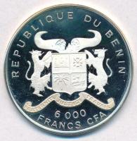 Benin 1993. 6000Fr Ag "Természet védelem - Elefánt" T:PP
Benin 1993. 6000 Francs Ag "...