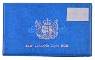 Új-Zéland 1982. 1c-1$ Br, Cu-Ni, Ag (7xklf) forgalmi sor műanyag tokban, tanúsítvánnyal T:PP
New-Ze...