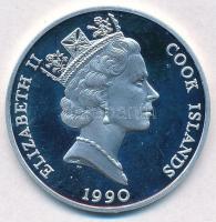 Cook-szigetek 1990. 50$ Ag "Veszélyeztetett vadvilág - Elefánt" T:PP
Cook Islands 1990. 5...